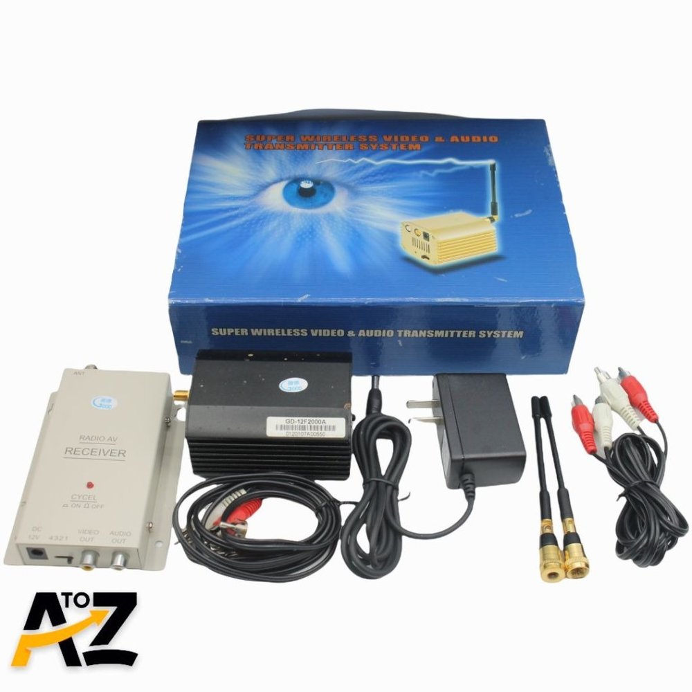 Super Wireless Video Audio Transmitter System GD-12F2000A GD-12SOO1W